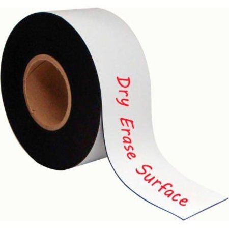 BI-SILQUE MasterVision Dry-Erase Magnetic Tape Rolls, Write-on wipe-off, White, 3in x 50 ft. FM2218